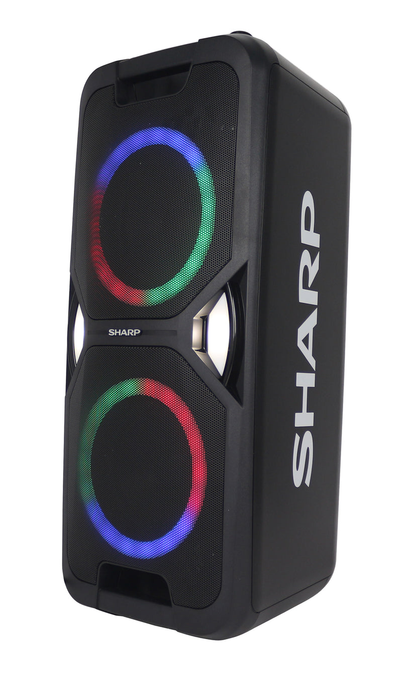 SHARP 45W RMS Portable Rechargeable Bluetooth Party Speaker with Free Microphone - PS-925
