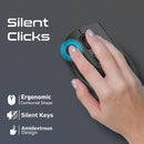 PROMATE 2.4GHz Ergonomic 2200 DPI Silent Click Wireless Mouse - SAMIT