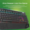 VERTUX Hyper Action Mechanical Gaming Keyboard - TUNGSTEN.BK/EN