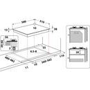 INDESIT 60cm Built-In Gas Hob Inox with 4 Burners and Enamel Support - THP 642 IX/I 1 - Incoming  End Nov