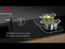 AEG 60cm Built-In Induction Hob With 4 Cooking Zones & Bridge Function - IKE64441XB