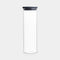 BRABANTIA 1.9L Stackable Glass Jar, Dark Grey - 298240
