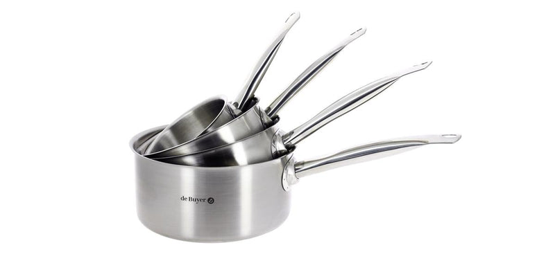DE BUYER PRIM'APPETY Stainless Steel Saucepan with Cast Handle 28cm - 3501.28