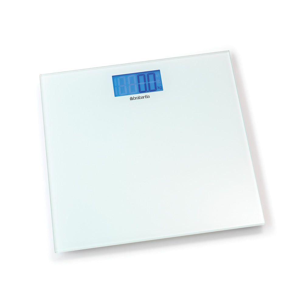 BRABANTIA Digital Bathroom Scales, Battery Powered, Glass - White - 48 – Online Shop In Mauritius