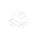 ELICA 60cm ELITE14 Built-In Stainless Steel Telescopic Hood - ELITE14-LUX-GRIX/F/60 - Incoming End Nov