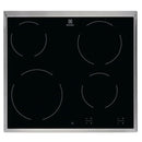 ELECTROLUX 60cm Built-In Ceramic Hob with 4 Cooking Zones - EHF6240XOK