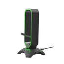 VERTUX Multi-Purpose Mouse Bungee With Headphone Stand & USB Hub - EXTENT.BLACK