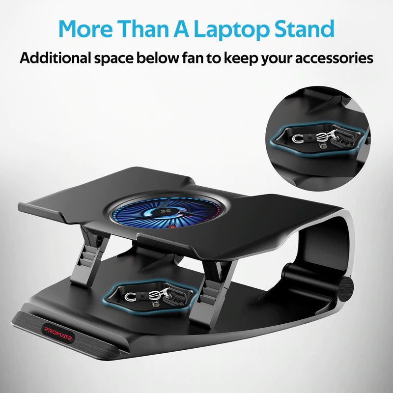 PROMATE Superior Cooling Gaming Laptop Stand - FROSTBASE