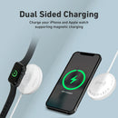 PROMATE 15W High-Speed Dual Sided Magnetic Charger - MAGCORD-TRIO.WHITE