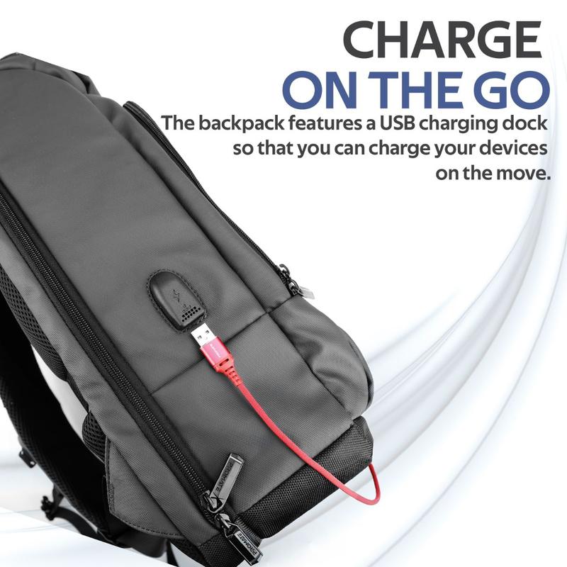 PROMATE Professional Slim Laptop Backpack with Anti-Theft Handy Pocket 17.3" - TREKPACK-BP