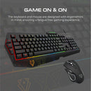 VERTUX Ergonomic Gaming Keyboard & Mouse With Programable Macro Keys - VENDETTA.E/A