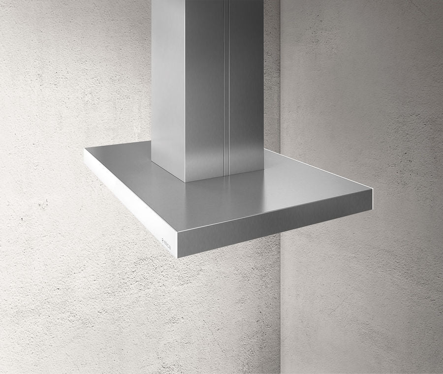ELICA Joy Island Hood 90 x 60 Stainless Steel with White Finish JOYI