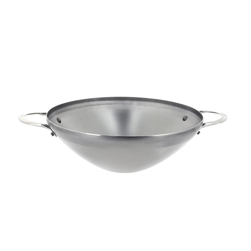 DE BUYER Wok MINERAL B Element 28 cm with Two Handle - 5619.28 - LIMITED STOCK
