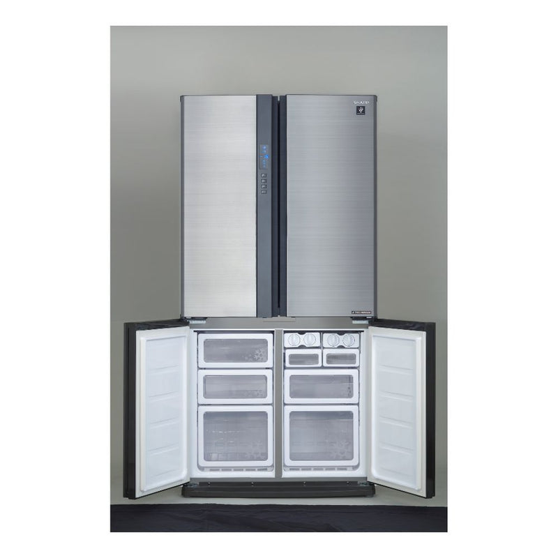 SHARP 724L/605L French 4 Doors Inverter Refrigerator Inox - SJ-FE87V-SS - Incoming 07.01.24 - Pre Book Now!
