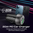 PROMATE 20W Quick Charging Mini Car Charger - DriveGear-20W