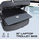 PROMATE Versatile Travel Trolley Bag for 16” Laptop with Multiple Compartments - Persona-TR