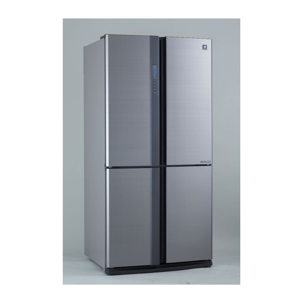 SHARP 724L/605L French 4 Doors Inverter Refrigerator Inox SJFE87VS Online Shop In Mauritius