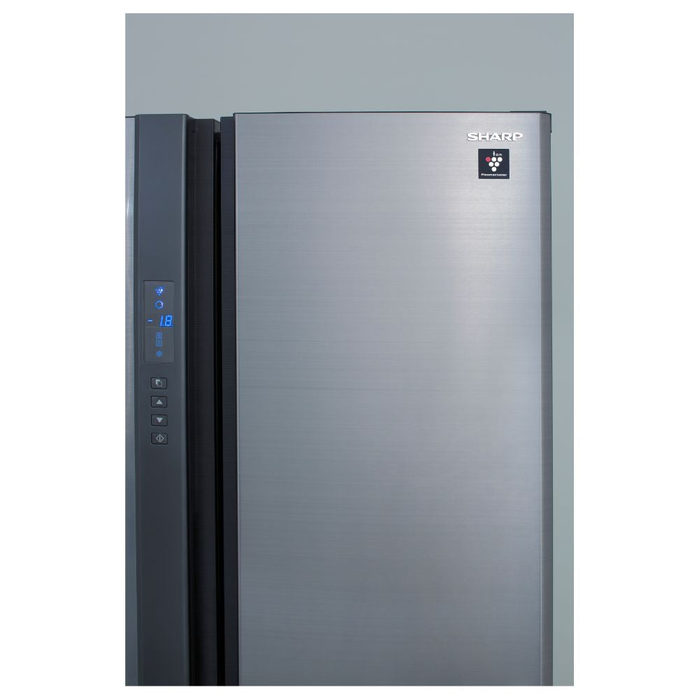 SHARP 724L/605L French 4 Doors Inverter Refrigerator Inox SJFE87VS Online Shop In Mauritius