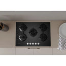 INDESIT 75cm Built in Gas Hob with 5 Burners -  ING72T/BK - RedLine Exclusive