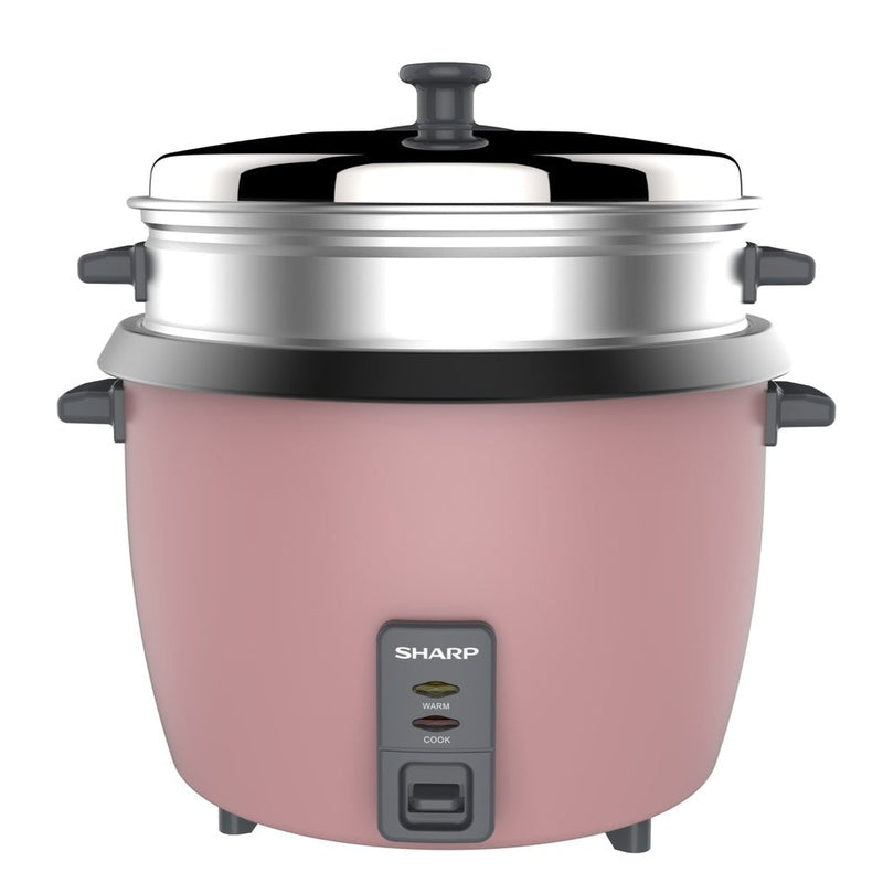 SHARP 1.0L Rice Cooker with Steamer & Coated Inner Pot - KS-H108G-P3 - Winter Promo - Till 30 Sep.