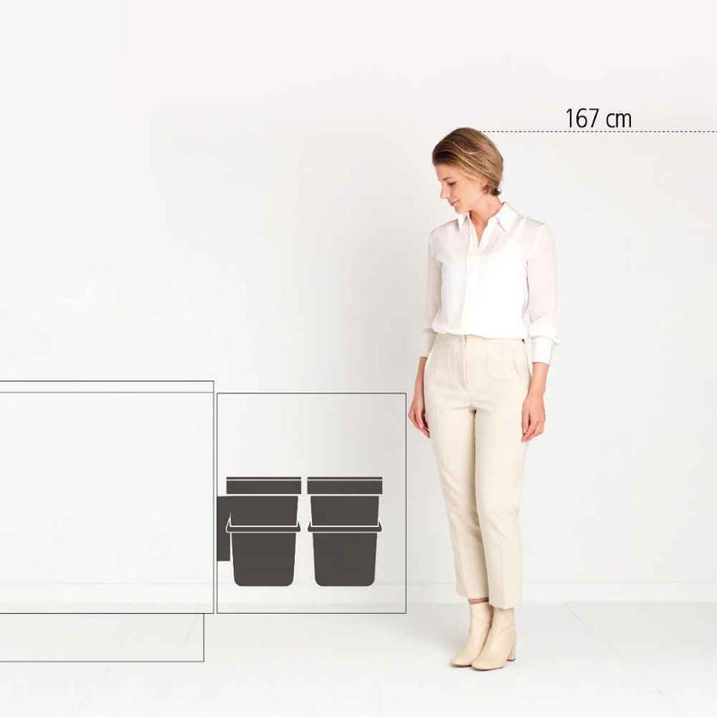 BRABANTIA 20L Sort & Go Stackable Waste Bin – Online Shop In Mauritius