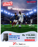 SHARP 98" AQUOS 4K QLED 144 Hz Google TV - 4T-C98HN7000X - Get a ECOVACS Robot Vacuum N30Pro (Till Stock Last) - LEVE POU GOOOAAL!!! Till 22 June