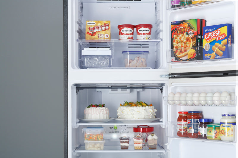 SHARP 385L/315L Inverter Top Mount No Frost Silver Fridge - SJ-S430-SS - RL Exclusive - Black Friday Promo till 30 Nov