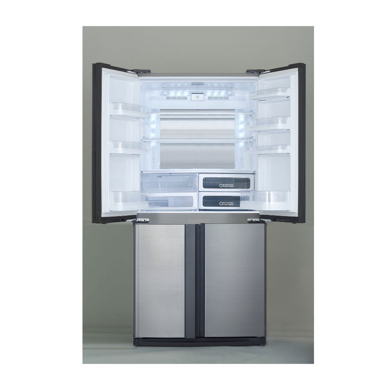 SHARP 724L/605L French 4 Doors Inverter Refrigerator Inox - SJ-FE87V-SS - Buy Now and Save