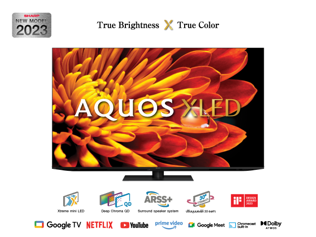 SHARP 75" 4K UHD Android Mini XLED Xtreme Mini LED Smart TV  - 4T-C75FV1X - Black Friday Promo till 30 Nov