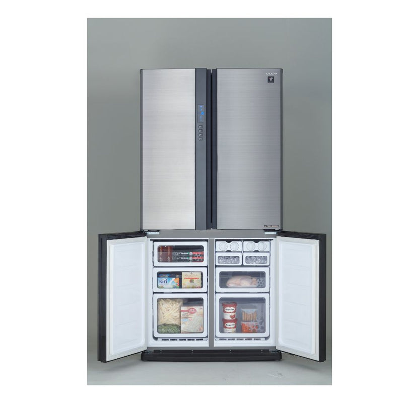 SHARP 724L/605L French 4 Doors Inverter Refrigerator Inox - SJ-FE87V-SS - Buy Now and Save