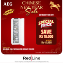 AEG 204L Fully Integrated Upright Freezer - ABE81816NC - CNY Promo Till 28 Feb - Till Stock Last - Limited Stock