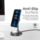 PROMATE 3-in-1 Magsafe Wireless Charger with 15W Magsafe, 5W Qi & 20W PD USB-C - AURABASE-PD20.UK - Limited Stock