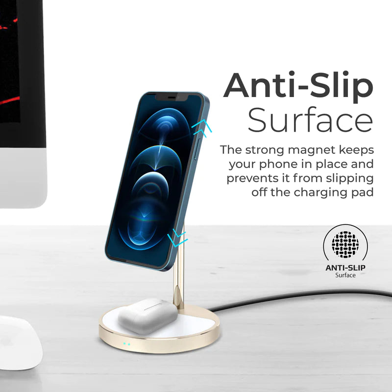 PROMATE 3-in-1 Magsafe Wireless Charger with 15W Magsafe, 5W Qi & 20W PD USB-C - AURABASE-PD20.UK -  New Arrival