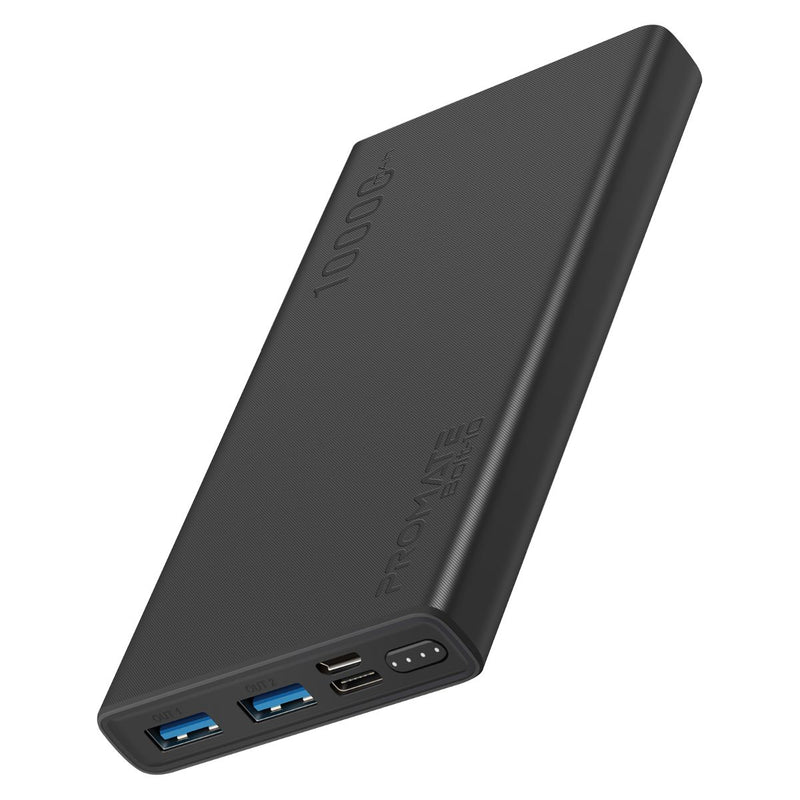 PROMATE Compact Smart Power Bank with Dual USB Output - BOLT-10