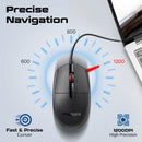 PROMATE Ergonomic Design Wired Optical Mouse - CM-1200 - New Arrival