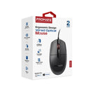 PROMATE Ergonomic Design Wired Optical Mouse - CM-1200