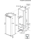 AEG 7000 Series Fully integrated 204L Built-In Upright Freezer - OAB7N18CDF