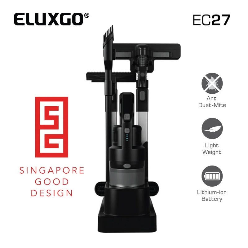 ELUXGO  Pro-Cyclone Powerful and Lightweight Cordless Vacuum Cleaner - EC27 - Back In Store!