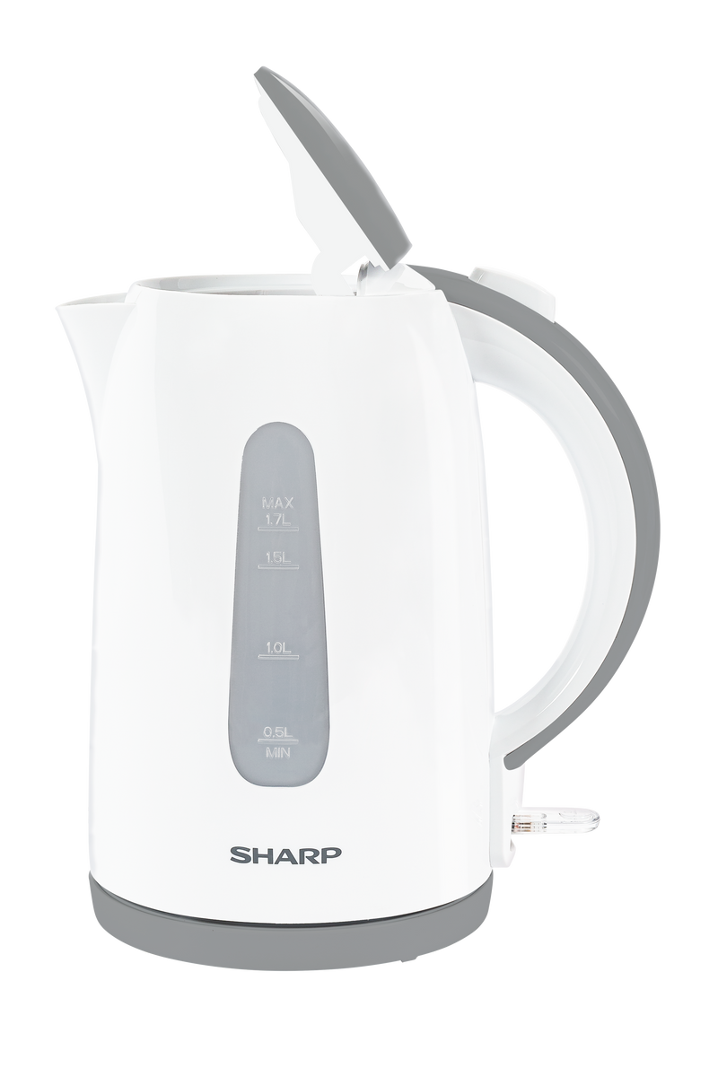 SHARP 1.7L 2200W Cordless White Kettle - EK-JX17-W3