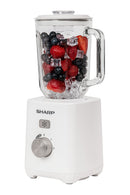 SHARP 600W Blender with 1 x Dry Grinder & 1.5L Glass Jug - EM-TK61-W3 - Limited Stock