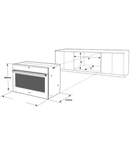 ELECTROLUX 125L UltimateTaste 700 Built-In Multifunctional Ventilated 90cm Oven - EVE916SE - Winter's Sales - Till end of June - RedLine Exclusive