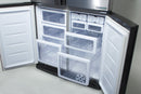 SHARP 724L/605L French 4 Doors Inverter Refrigerator Inox - SJ-FE87V-SS3 - Free ELUXGO Vacuum Cleaner - SVC1016Combo - Winter's Sales - Till end of June