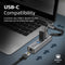 PROMATE USB-C Hub with 3 USB 3.0 Ports & 1000Mbps LAN Port - GIGAHUB-C