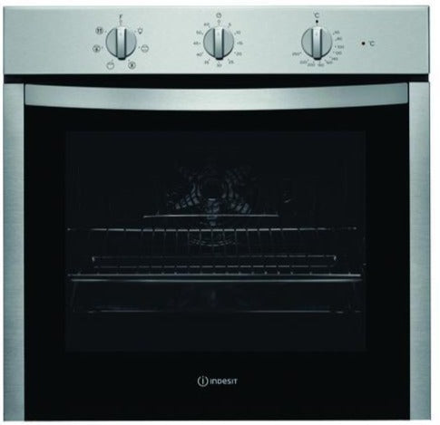 INDESIT 66L Multifunctional Ventilated 60cm Oven + 60cm Built in Gas Hob with 4 Burners = FREE GIFT ELECTROLUX 1600W CompactGo Canister Vacuum Cleaner - Built-in Bundle offer