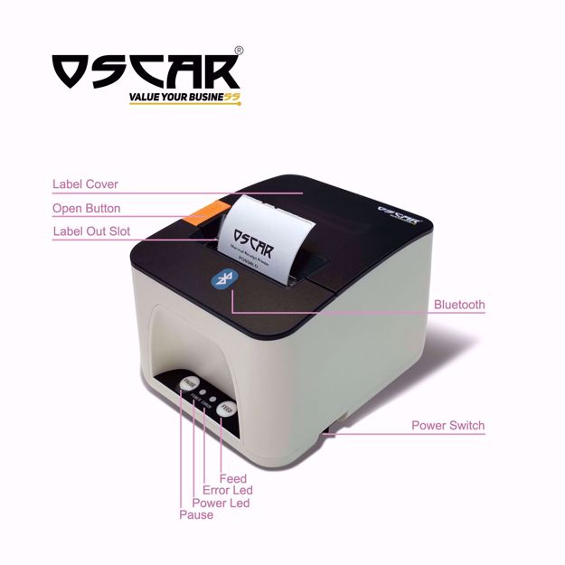 OSCAR Thermal Label/Receipt Printer USB+Bluetooth - POS58LD