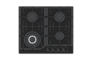 REDLINE 60cm Built-In Black Glass Gas Hob - PG6041FG-CC13B - Incoming End July