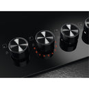 AEG 60cm Built-In Gas Hob on Black Glass with 4 Burners & Cast Iron Support - HKB64341NB - In Stock