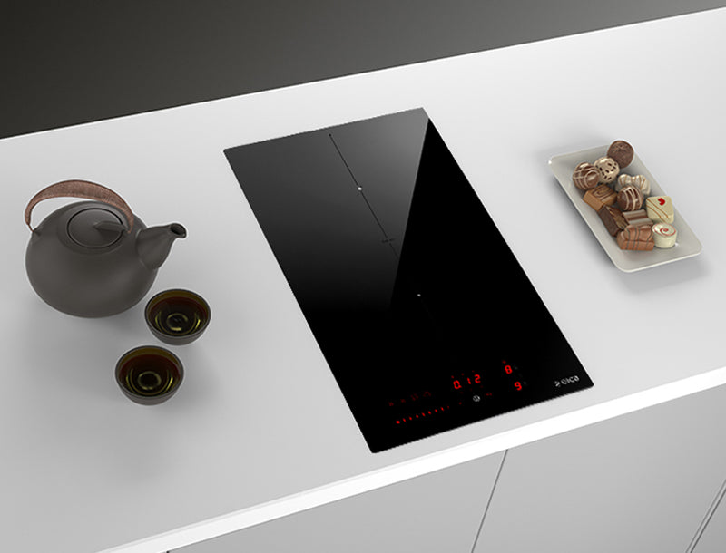 ELICA 30cm Ratio 302 PLUS Domino Induction Hob with Black Glass  - RATIO302PLUSBL - NOW IN STORE!