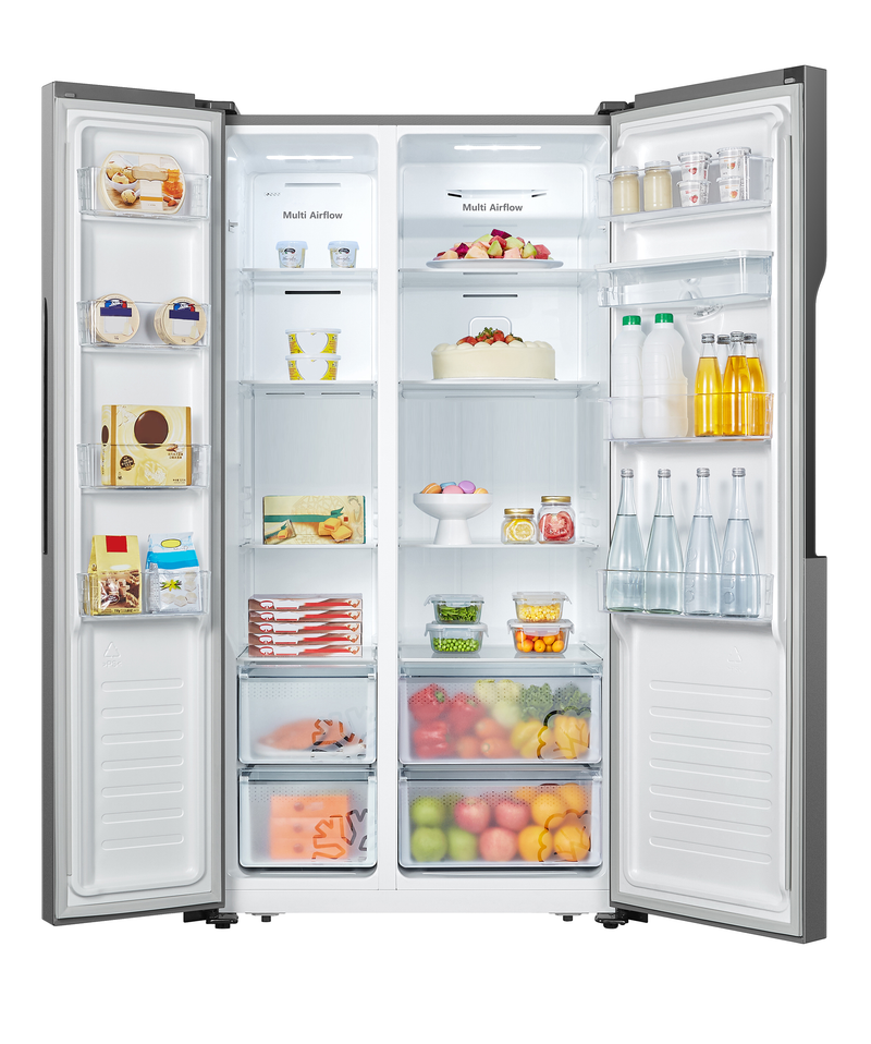 AEG 508L A+ Freestanding Side by Side Stainless Steel Refrigerator with Water Dispenser - RXB57011NX - Pre Xmas Sales Till 15 Dec