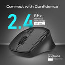 PROMATE 2.4GHz Ergonomic 2200 DPI Silent Click Wireless Mouse - SAMIT